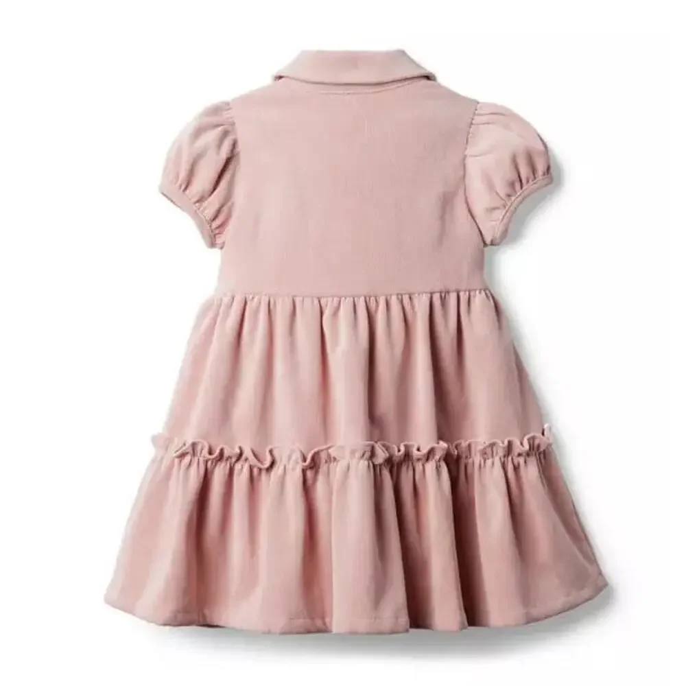 NWT❤️Janie and Jack Corduroy Puff Sleeve Shirt Dress sz12